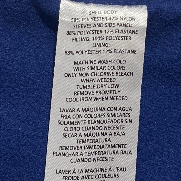 Tommy Hilfiger Womens Jacket Size Small Hooded Full Zip Active Thumbholes Blue - Picture 8 of 8